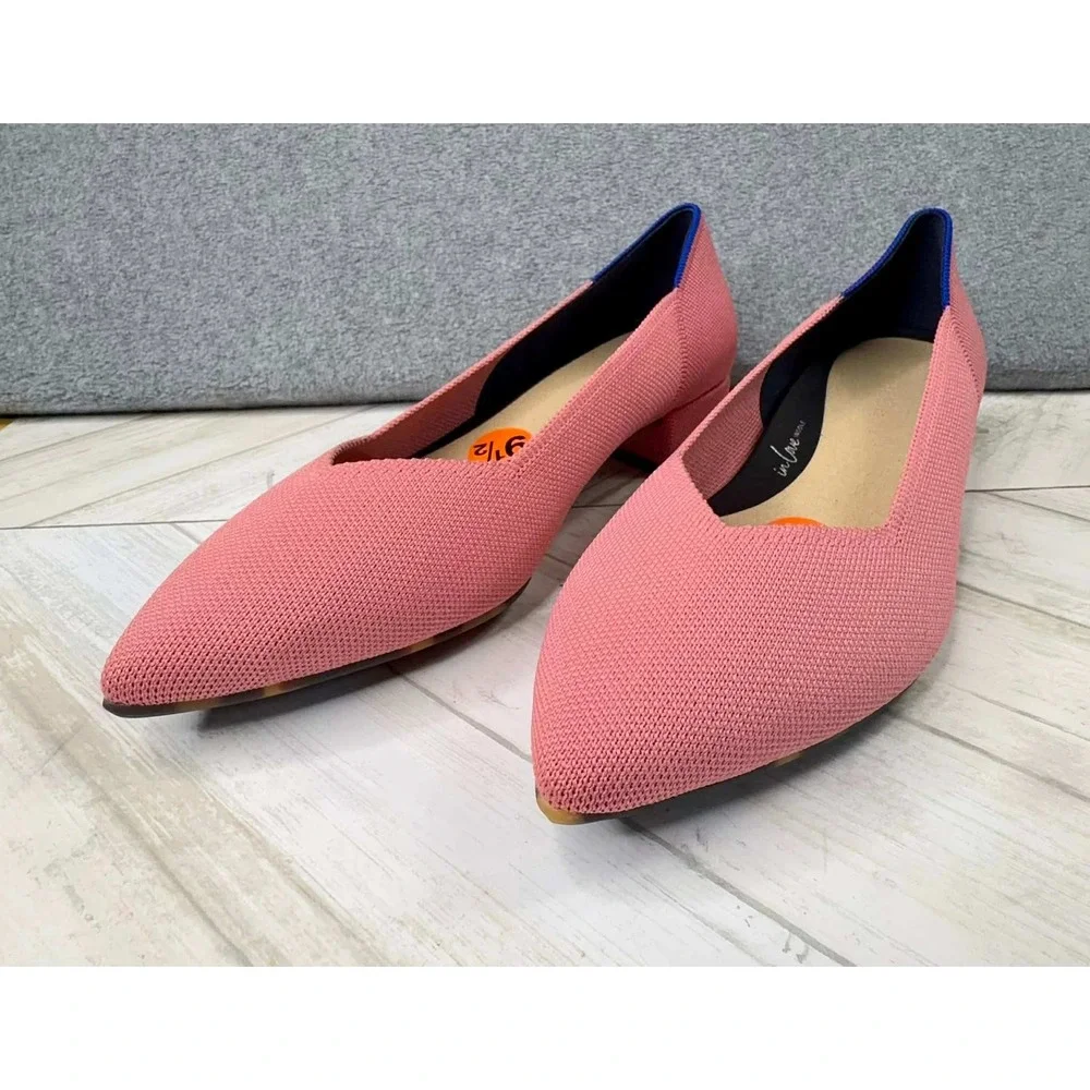 NEW Rothy's The High Point Womens 9.5 In Love Insole New Tulip‎ Pink Heels Shoes